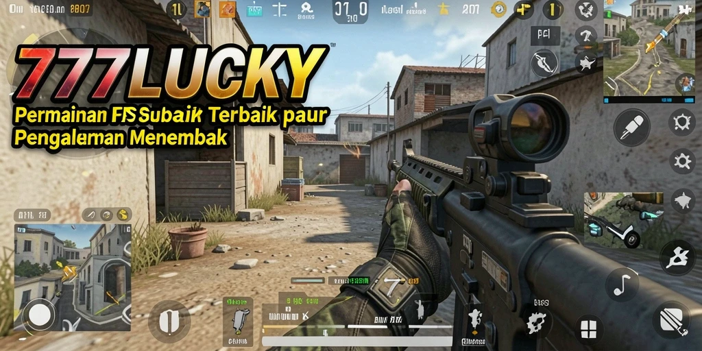 Menampilkan aksi menembak intens dalam gameplay 777LUCKY.