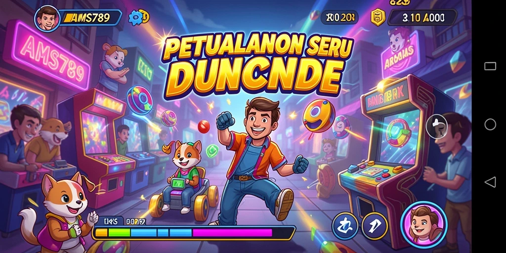 Tampilan menarik dari gameplay seru AMS789 di dunia Arcade.