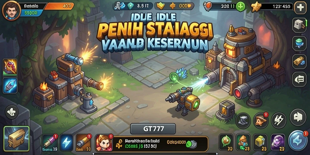 Tampilan gameplay seru dari GT777 dengan fitur Idle.