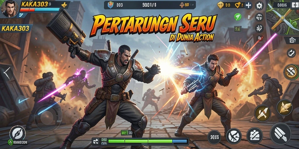Screenshot gameplay KAKA303 yang menampilkan aksi seru di battlefield.