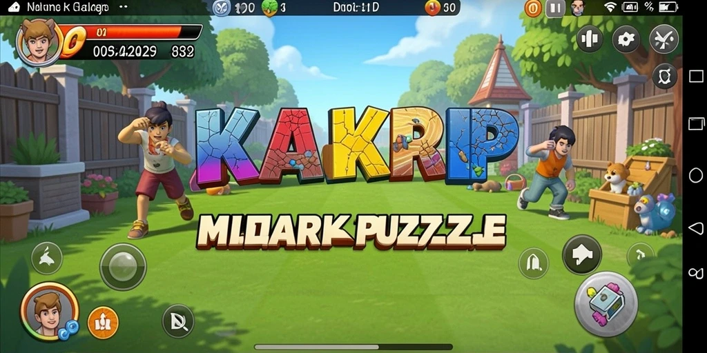 Tampilan gameplay KAKRP yang menantang dan menarik.