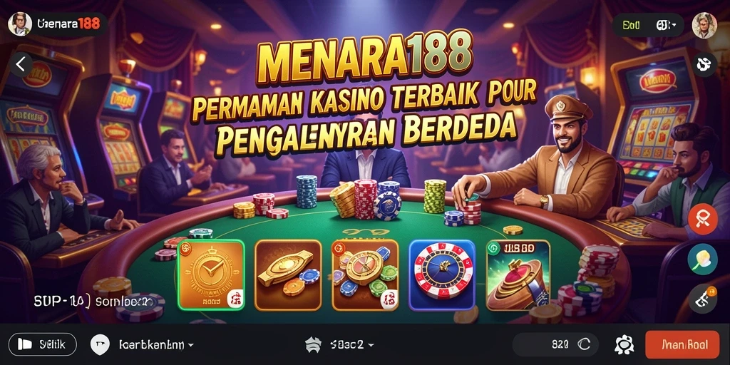 Screenshot MENARA188 menampilkan gameplay kasino yang mendebarkan dan menyenangkan.