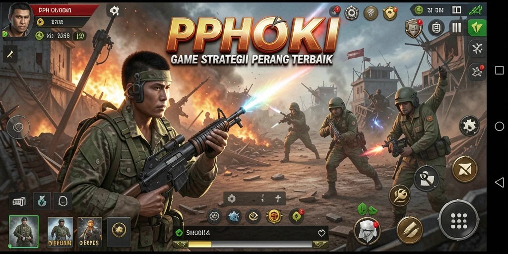Screenshot permainan PPHOKI menampilkan aksi strategis antar pemain.