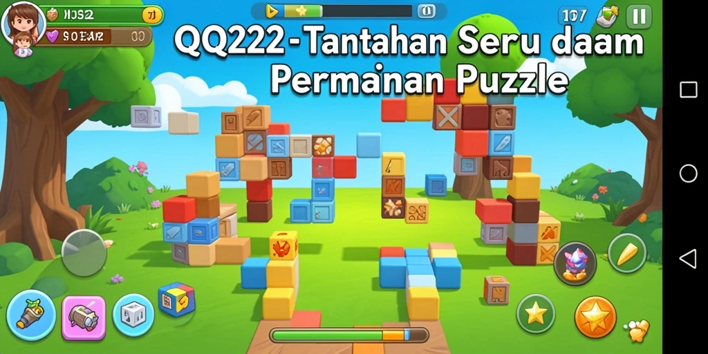 Tampilan menarik dari gameplay QQ222 yang penuh teka-teki.