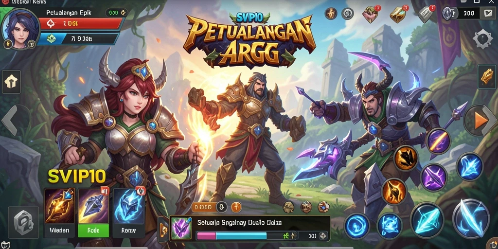 Tangkapan layar gameplay ARPG SVIP10 yang mendebarkan.